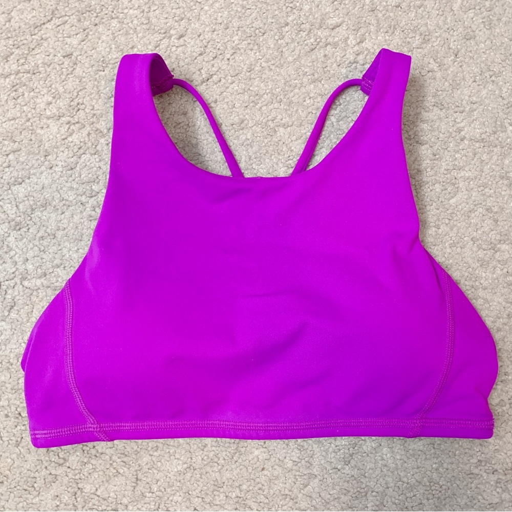 Peachy Athletic Neon Purple Jade Bra XS